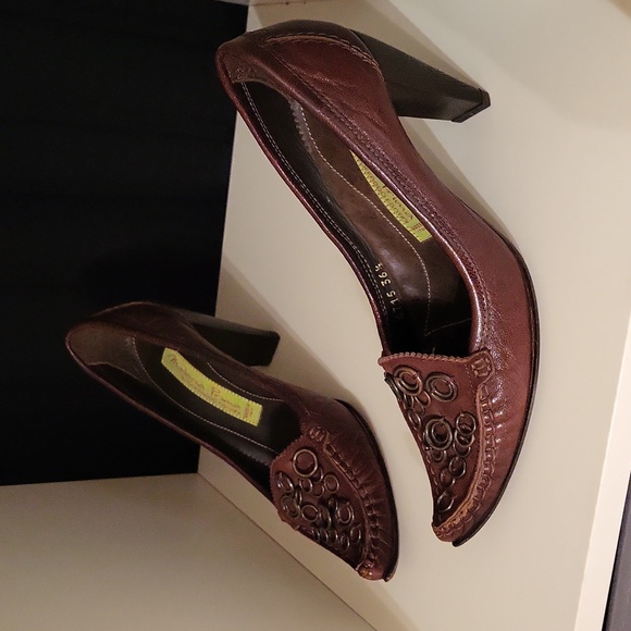 Vintage Y2K Materia Prima Goffredo Fantini Luxury Leather Women's Shoes / Sz 6 - Picture 8 of 17